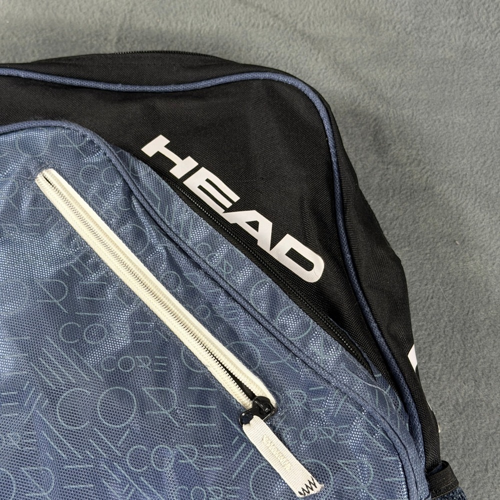 Head Core Performance Backpack Black Blue Tennis Athletic Gym Bag - Picture 3 of 8